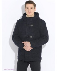 Темно-серое длинное пальто от GZM