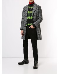 Темно-серое длинное пальто от Christian Dada