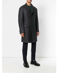 Темно-серое длинное пальто от Ermenegildo Zegna