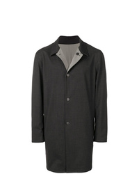 Темно-серое длинное пальто от Loro Piana