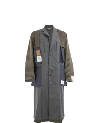 Темно-серое длинное пальто от Maison Mihara Yasuhiro
