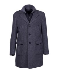 Темно-серое длинное пальто от Manuel Ritz