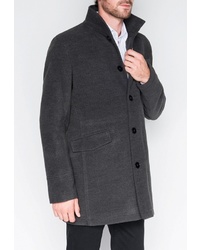 Темно-серое длинное пальто от OMBRE