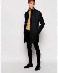 Темно-серое длинное пальто от Esprit
