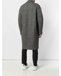 Темно-серое длинное пальто от Isabel Marant