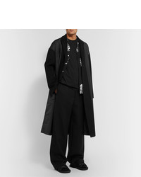 Темно-серое длинное пальто от Valentino