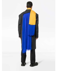 Темно-серое длинное пальто от Raf Simons