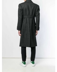 Темно-серое длинное пальто от Maison Margiela