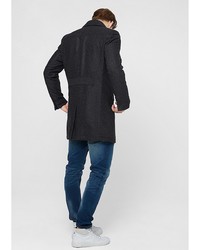 Темно-серое длинное пальто от s.Oliver