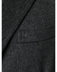 Темно-серое длинное пальто от Barba