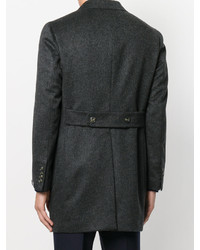 Темно-серое длинное пальто от Barba