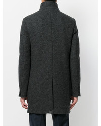 Темно-серое длинное пальто от Fay