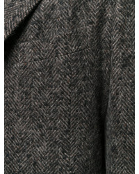 Темно-серое длинное пальто от Boglioli