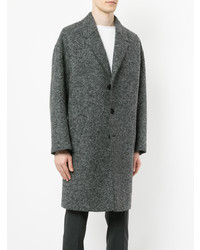 Темно-серое длинное пальто от Neil Barrett