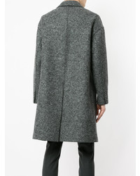 Темно-серое длинное пальто от Neil Barrett