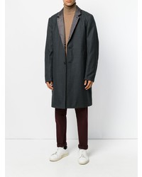 Темно-серое длинное пальто от Ps By Paul Smith
