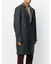 Темно-серое длинное пальто от Ps By Paul Smith