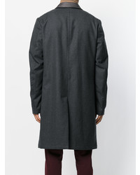 Темно-серое длинное пальто от Ps By Paul Smith