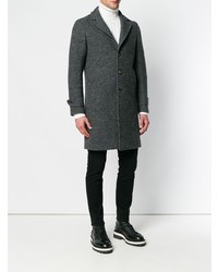 Темно-серое длинное пальто от Eleventy