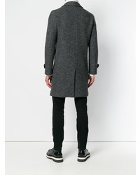 Темно-серое длинное пальто от Eleventy