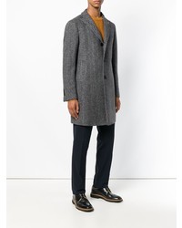 Темно-серое длинное пальто от Tagliatore