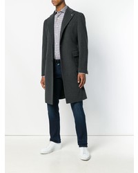 Темно-серое длинное пальто от Tagliatore