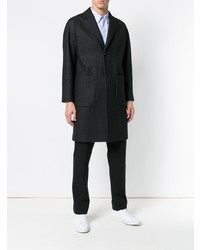 Темно-серое длинное пальто от Hevo