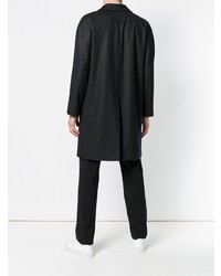 Темно-серое длинное пальто от Hevo