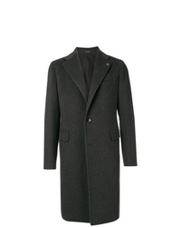 Темно-серое длинное пальто от Tagliatore