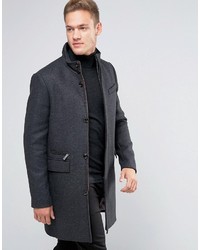 Темно-серое длинное пальто от Ted Baker