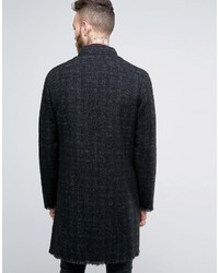 Темно-серое длинное пальто от Asos