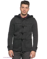Темно-серое длинное пальто от Urban fashion for men