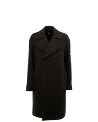 Темно-серое длинное пальто от Yang Li