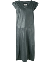 Темно-серое замшевое платье от Humanoid