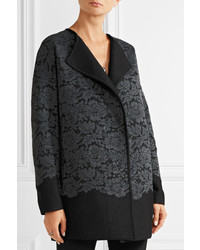 Женское темно-серое кружевное пальто от Diane von Furstenberg