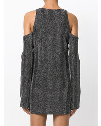 Темно-серое облегающее платье от Amiri