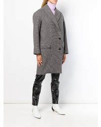 Женское темно-серое пальто в клетку от IRO