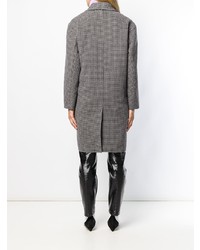 Женское темно-серое пальто в клетку от IRO