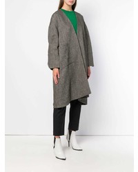 Женское темно-серое пальто дастер от Enfold