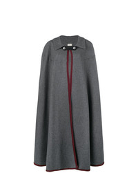 Темно-серое пальто-накидка от Hermès Vintage