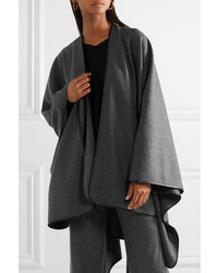 Темно-серое пальто-накидка от The Row