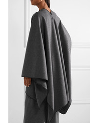 Темно-серое пальто-накидка от The Row
