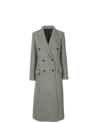 Женское темно-серое пальто с принтом от Lanvin