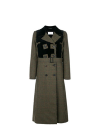 Женское темно-серое пальто с принтом от Maison Margiela