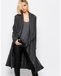 Женское темно-серое пальто с принтом от Religion