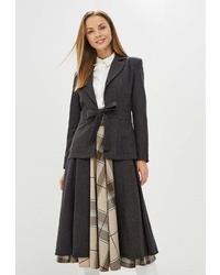 Женское темно-серое пальто от Adzhedo