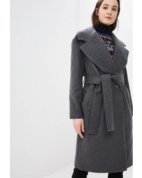 Женское темно-серое пальто от Alina Assi