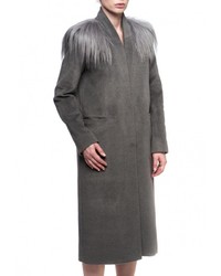 Женское темно-серое пальто от Anastasya Barsukova