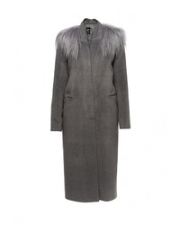 Женское темно-серое пальто от Anastasya Barsukova