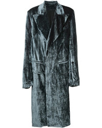 Мужское темно-серое пальто от Ann Demeulemeester